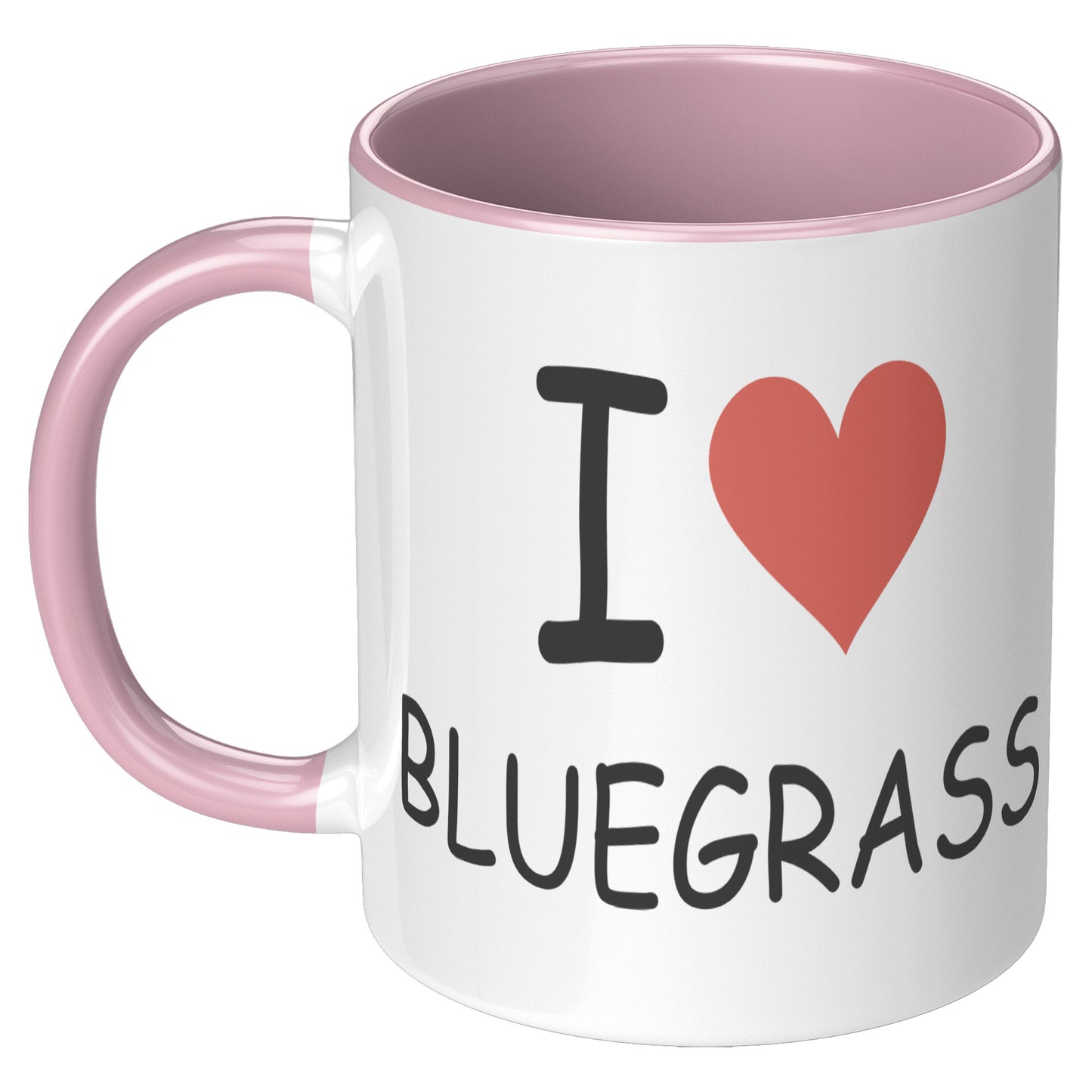 I Heart Bluegrass 11oz Accent Mug