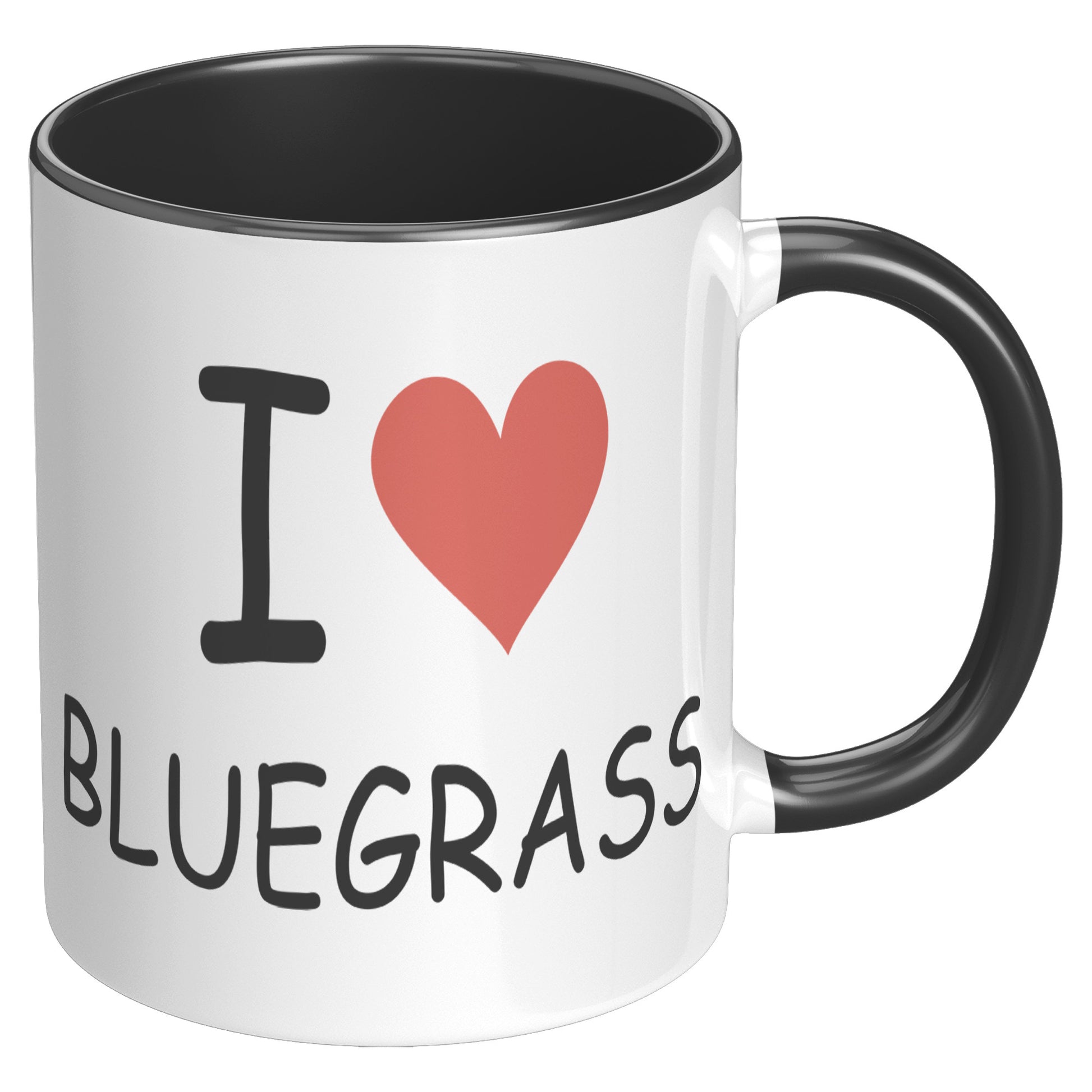 I Heart Bluegrass 11oz Accent Mug