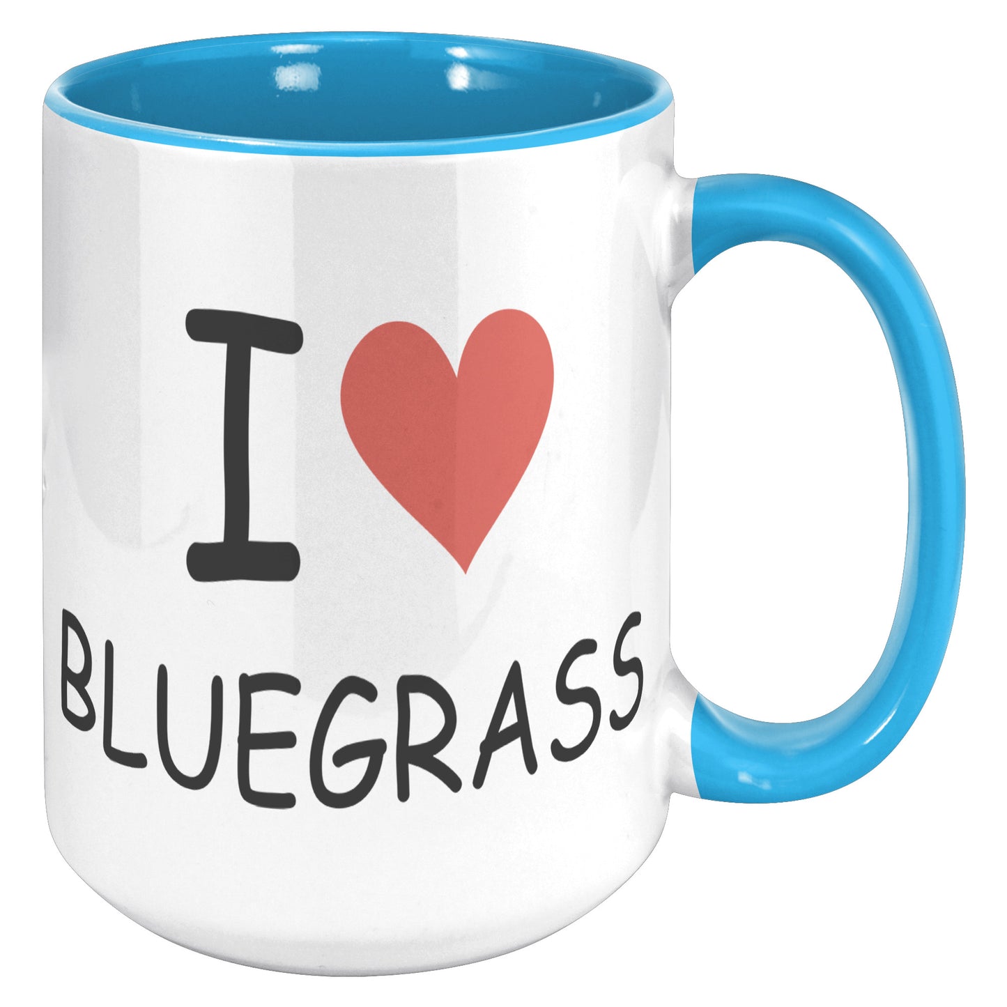 I Heart Bluegrass 15oz Accent Mug
