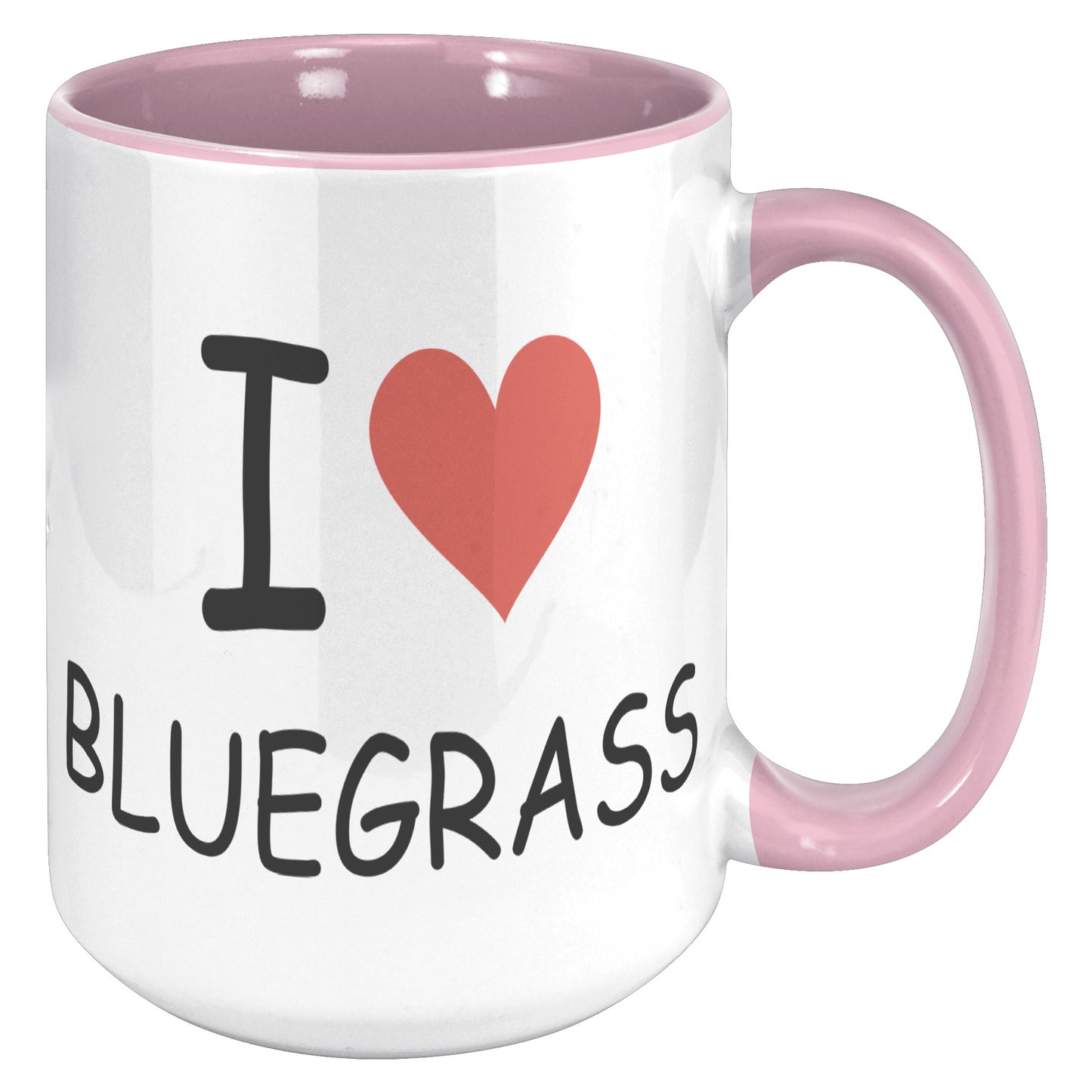 I Heart Bluegrass 15oz Accent Mug