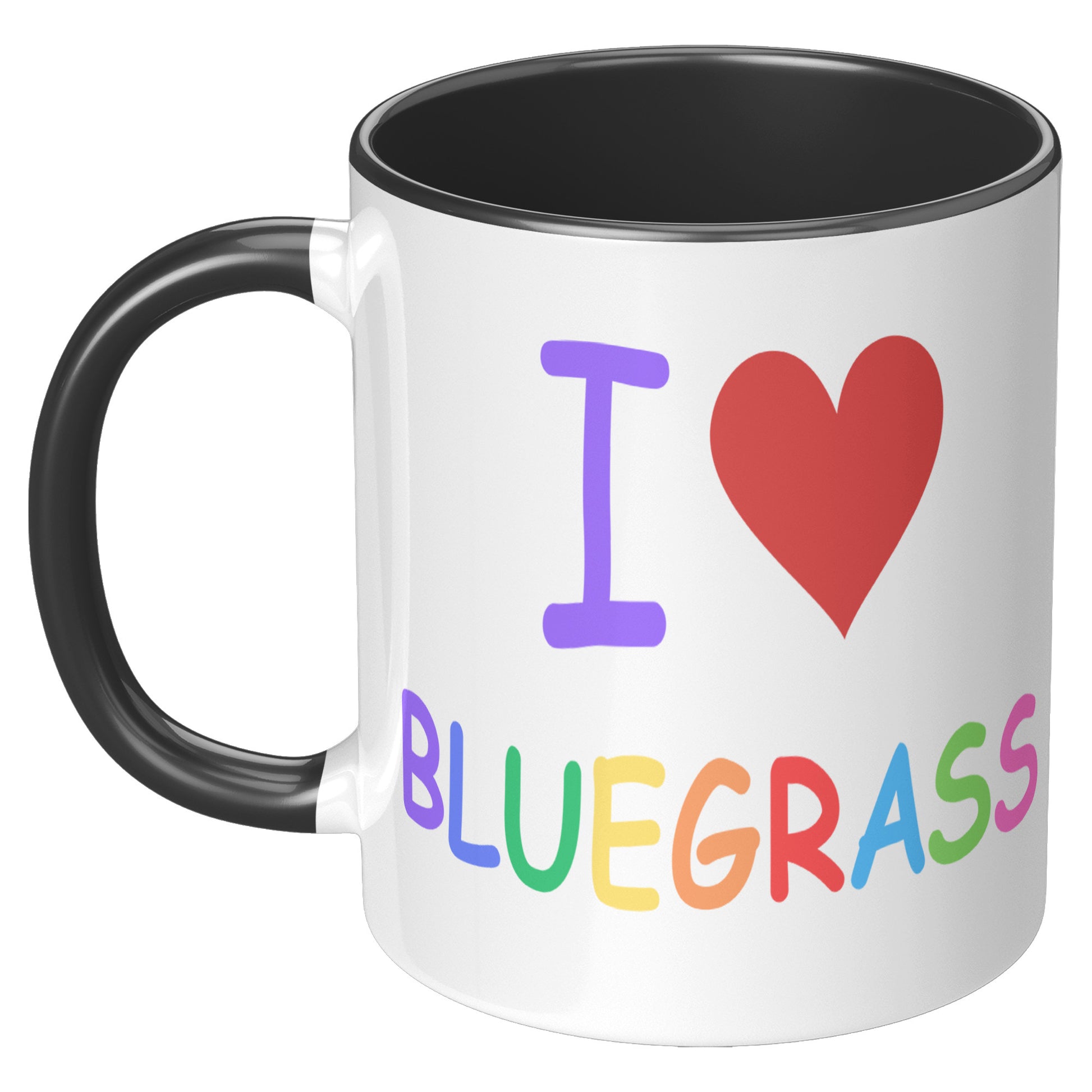 I Heart Bluegrass Pride 11oz Accent Mug