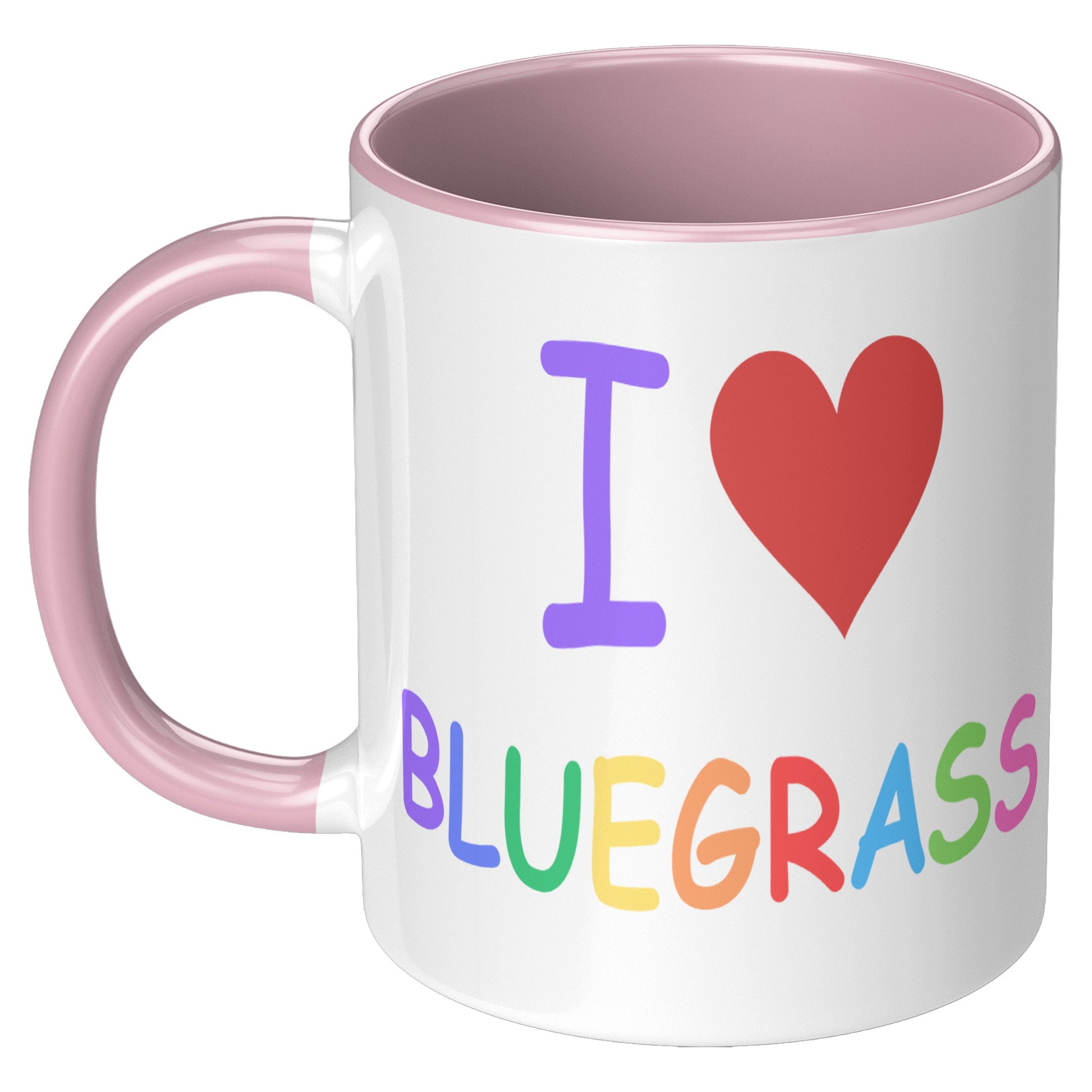 I Heart Bluegrass Pride 11oz Accent Mug