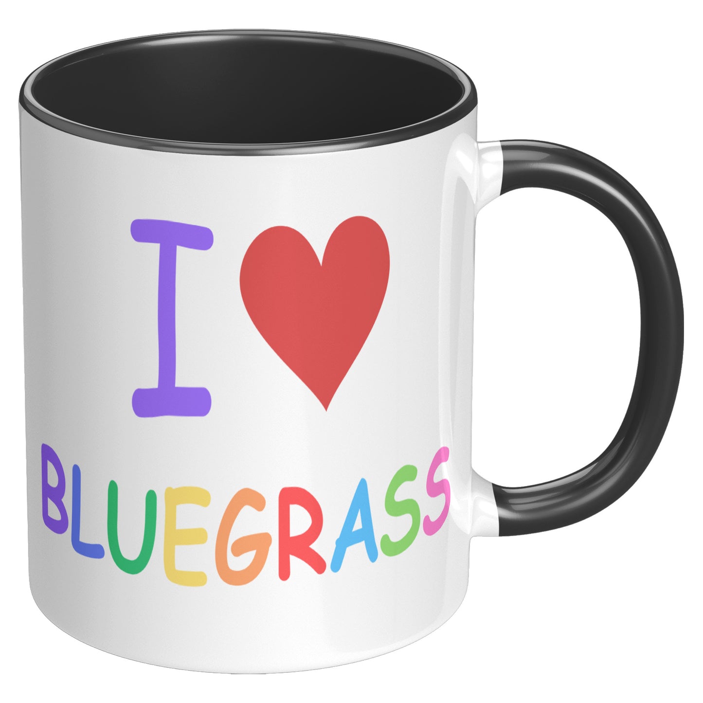 I Heart Bluegrass Pride 11oz Accent Mug