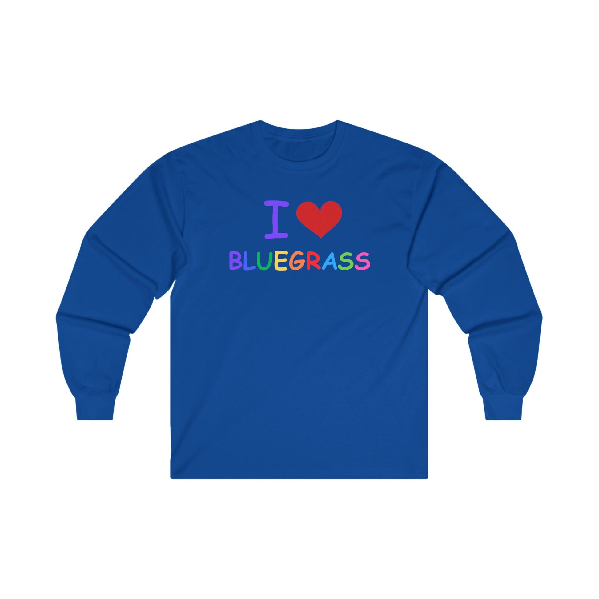 I Heart Bluegrass Pride Unisex Ultra Cotton Long Sleeve T-shirt, Festival Shirt