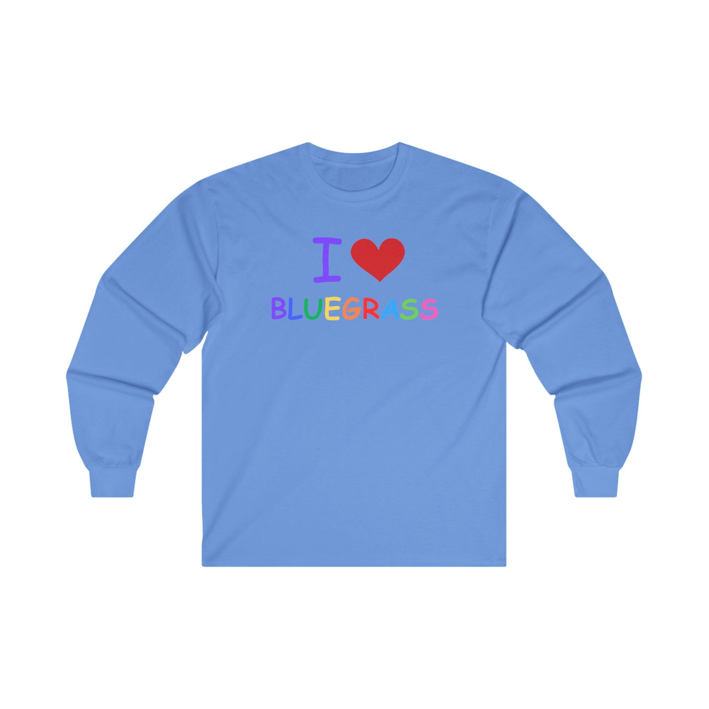 I Heart Bluegrass Pride Unisex Ultra Cotton Long Sleeve T-shirt, Festival Shirt