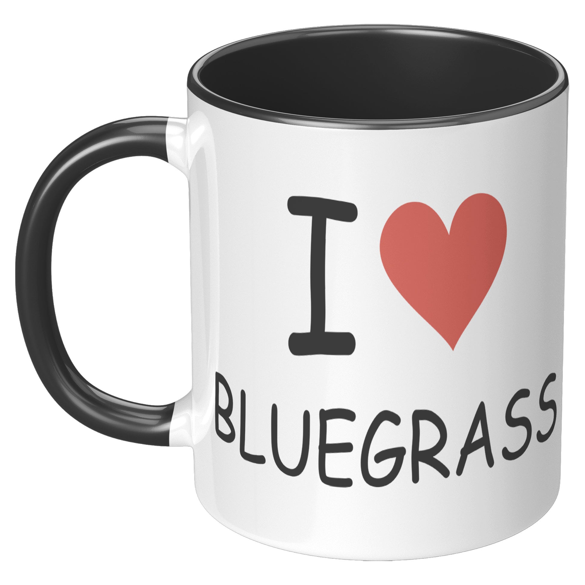 I Heart Love Bluegrass 11oz Accent Mug