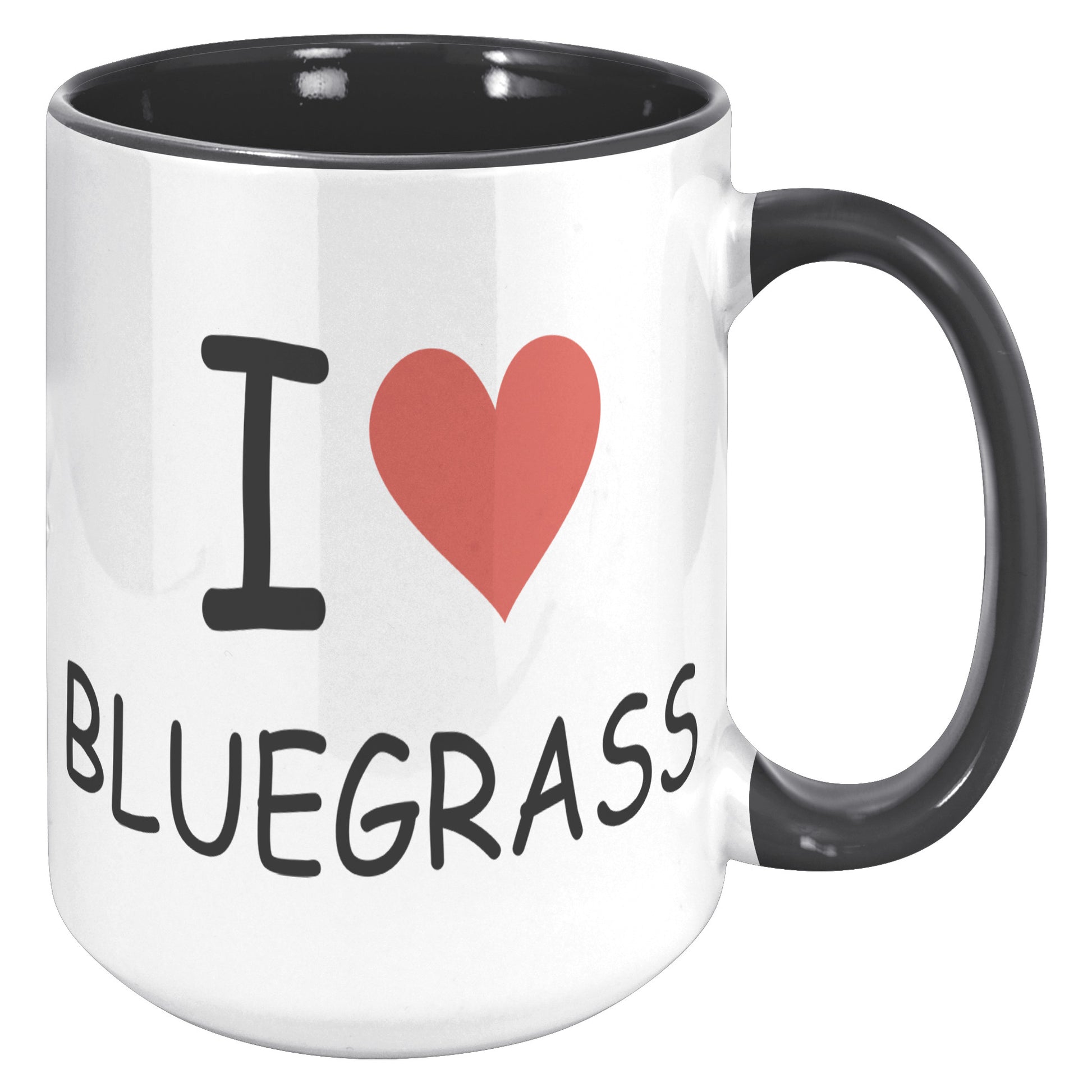 I Heart Love Bluegrass 15oz Accent Mug