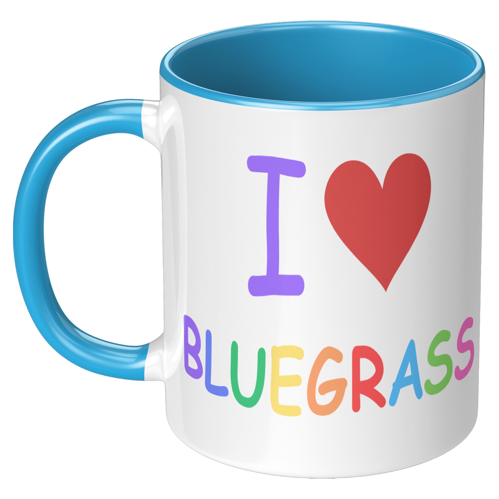 I Heart Love Bluegrass Pride 11oz Accent Mug