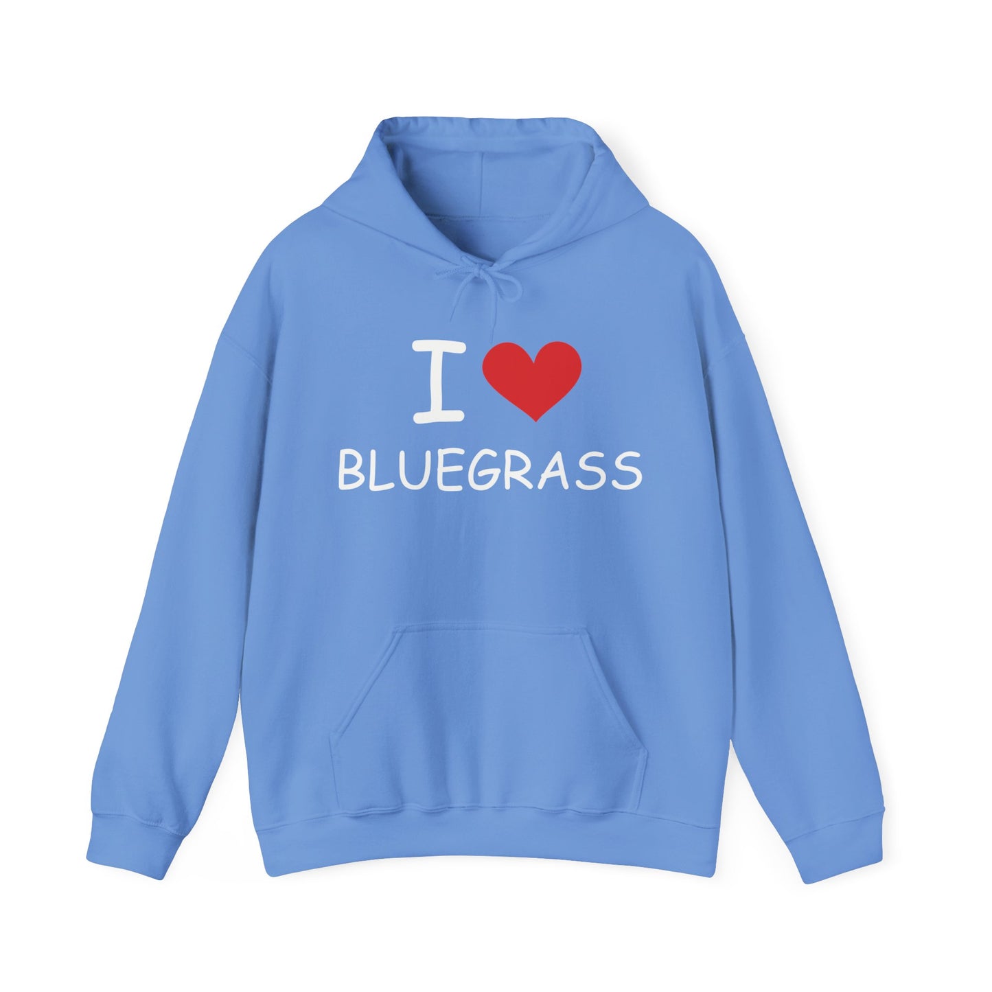 I Heart Love Bluegrass Unisex Heavy Blend™ Hoodie Sweatshirt, Festival Hoodie, Bluegrass Music Lover Gift