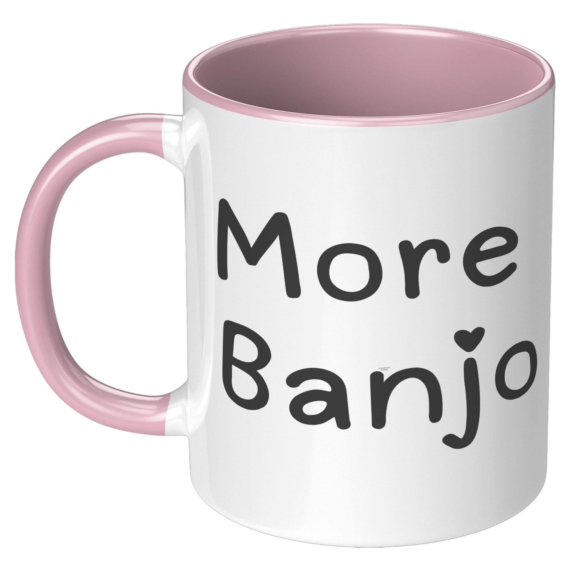 More Banjo 11oz Accent Mug, Banjo Lover Gift, Music Lover Gift