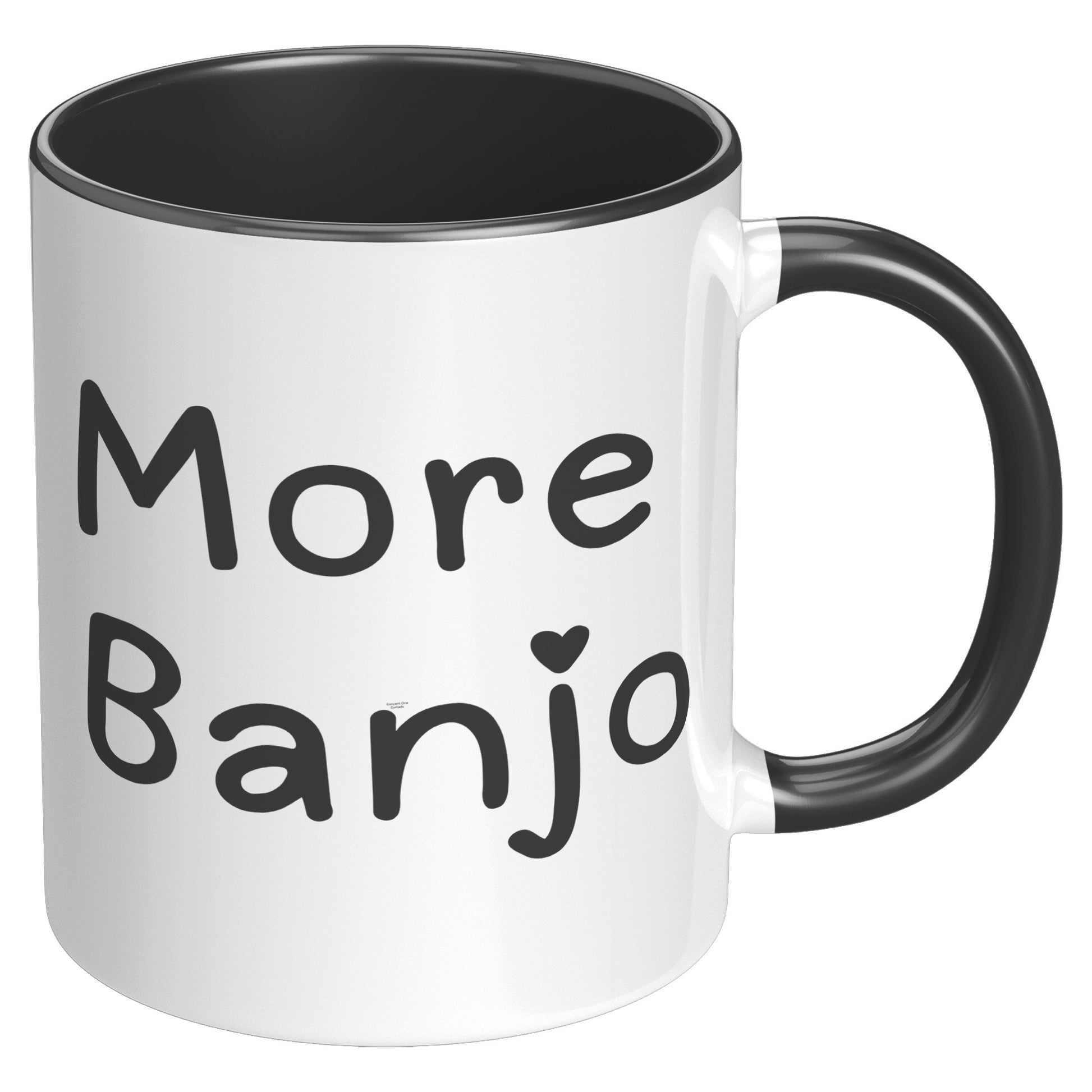 More Banjo 11oz Accent Mug, Banjo Lover Gift, Music Lover Gift