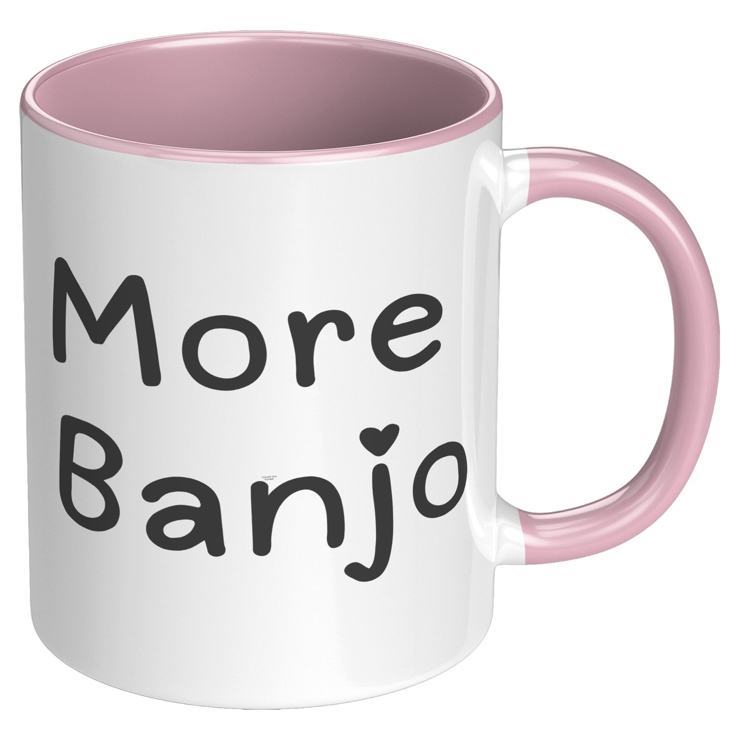 More Banjo 11oz Accent Mug, Banjo Lover Gift, Music Lover Gift