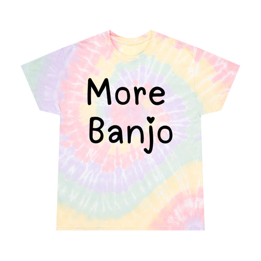 More Banjo Hazy Rainbow Tie Dye T-shirt, Banjo Lover Gift, Music Lover Gift, Festival Shirt, Bluegrass T-shirt