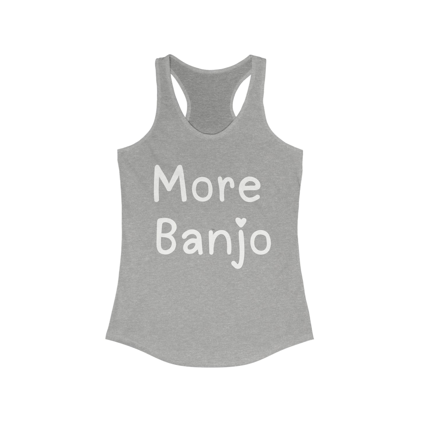 More Banjo Racerback Tank Top, Bluegrass Tank Top, Music Lover Gift, Banjo Player Gift, Festival Tank Top