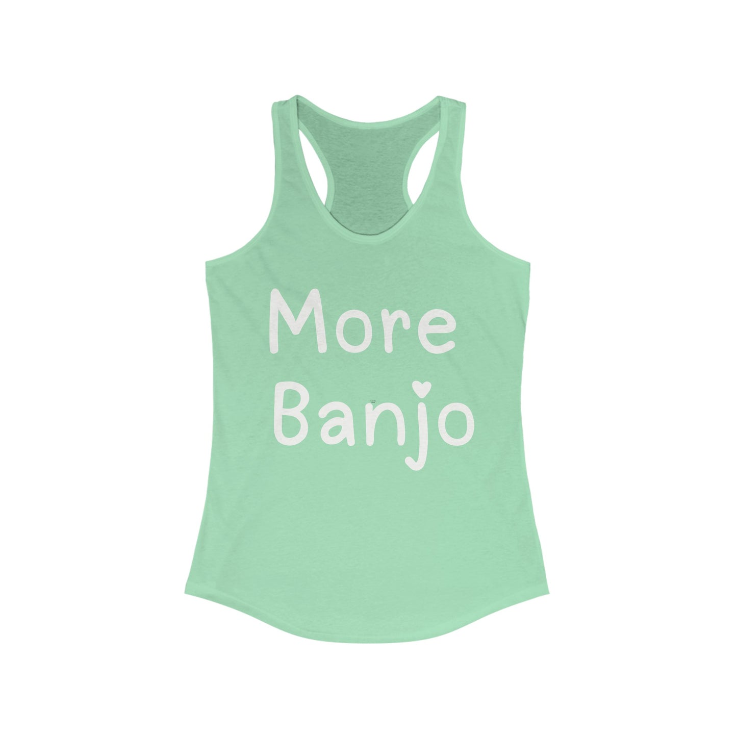 More Banjo Racerback Tank Top, Bluegrass Tank Top, Music Lover Gift, Banjo Player Gift, Festival Tank Top