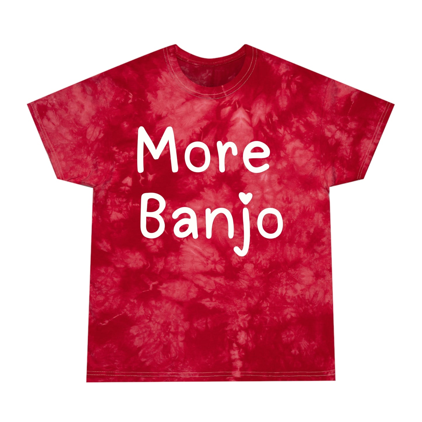 More Banjo Tie Dye Crystal T-shirt, Banjo Lover Gift, Music Lover Gift, Festival Shirt, Bluegrass T-shirt