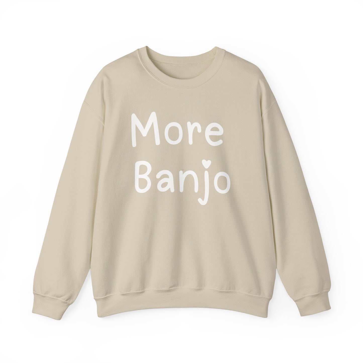 More Banjo  Unisex Heavy Blend™ Crewneck Sweatshirt, Banjo Lover Gift, Music Lover Gift, Festival Shirt, Bluegrass Sweatshirt, Banjo Player Gift