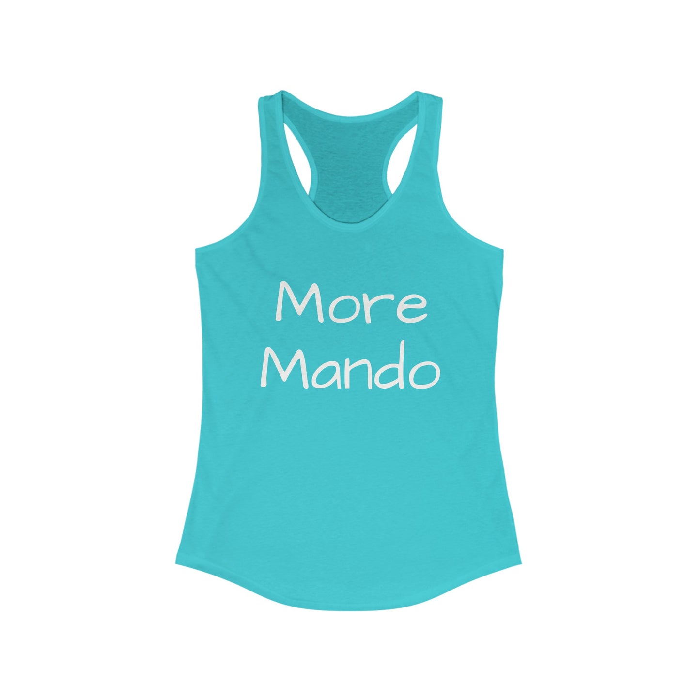 More Mando Racerback Tank Top, Bluegrass Tank Top, Music Lover Gift, Mandolin Player Gift, Festival Tank Top