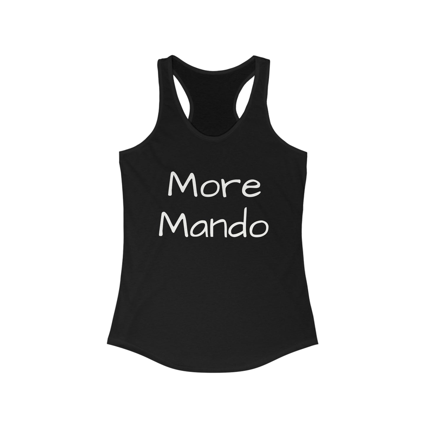 More Mando Racerback Tank Top, Bluegrass Tank Top, Music Lover Gift, Mandolin Player Gift, Festival Tank Top