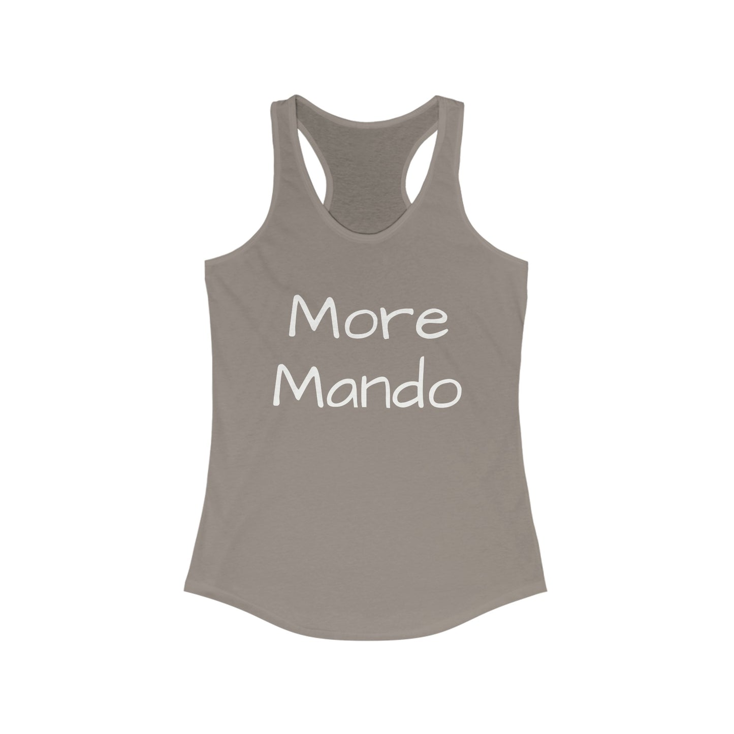 More Mando Racerback Tank Top, Bluegrass Tank Top, Music Lover Gift, Mandolin Player Gift, Festival Tank Top