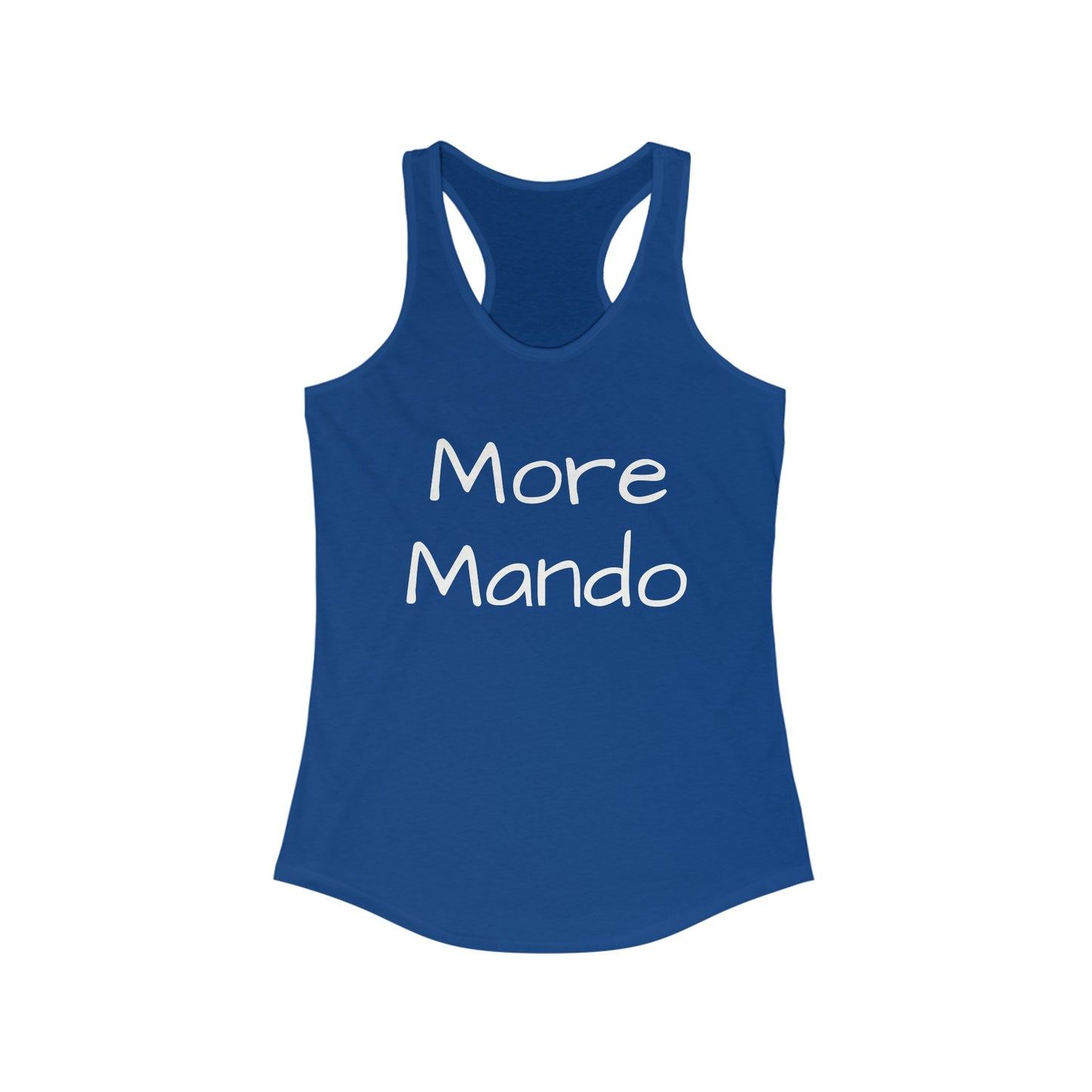 More Mando Racerback Tank Top, Bluegrass Tank Top, Music Lover Gift, Mandolin Player Gift, Festival Tank Top