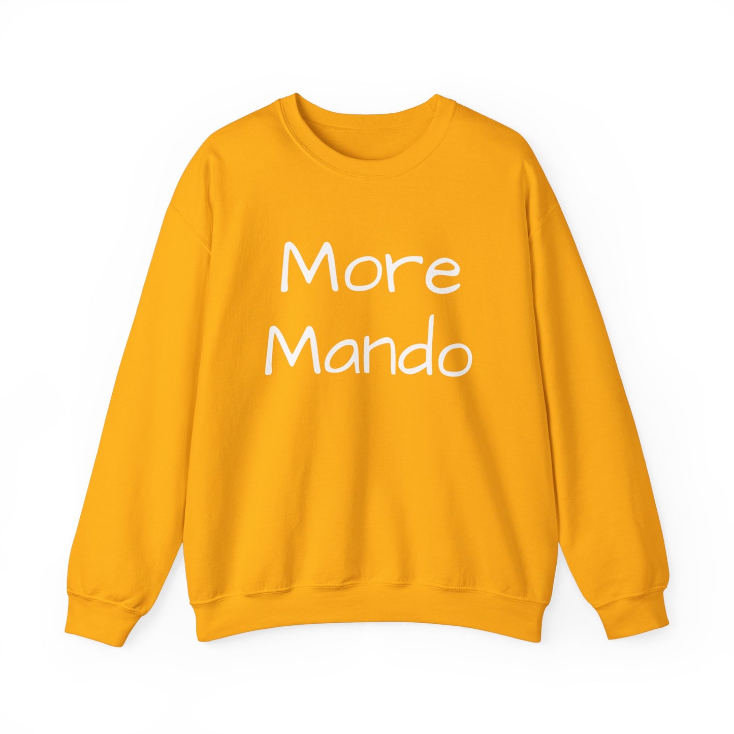 More Mando Unisex Heavy Blend™ Crewneck Sweatshirt, Mando Shirt, Mandolin Lover Gift, Mandolin Player Gift