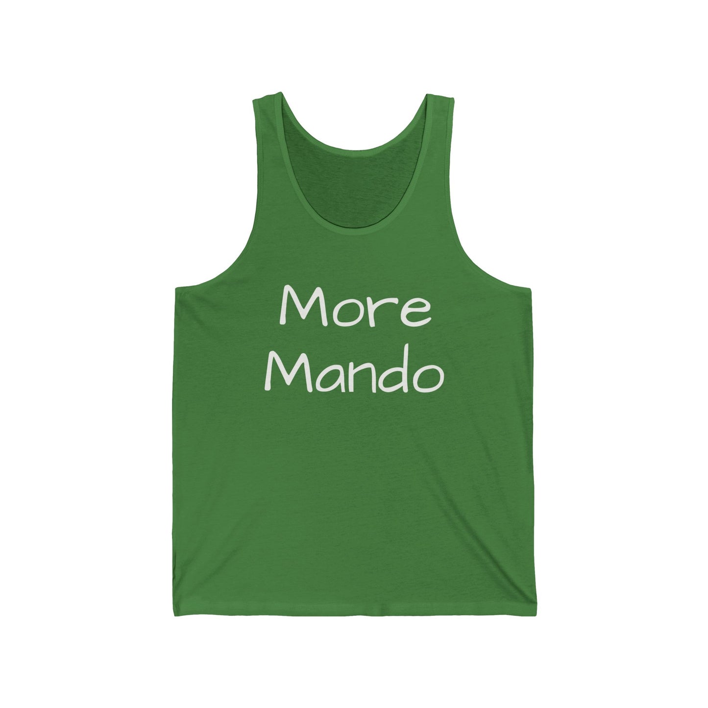 More Mando Unisex Jersey Tank Top, Bluegrass Tank Top, Music Lover Gift, Mandolin Player Gift, Festival Tank Top