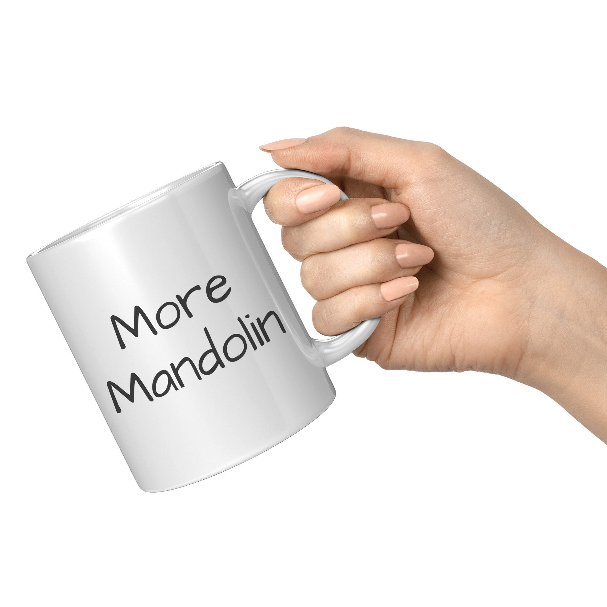 More Mandolin 11oz White Mug, Mandolin Lover Gift, Mandolin Player Gift, Music Lover Gift