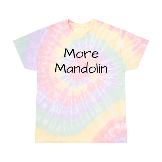 More Mandolin Hazy Rainbow Tie Dye T-shirt, Mandolin Lover Gift, Music Lover Gift, Festival Shirt, Bluegrass T-shirt