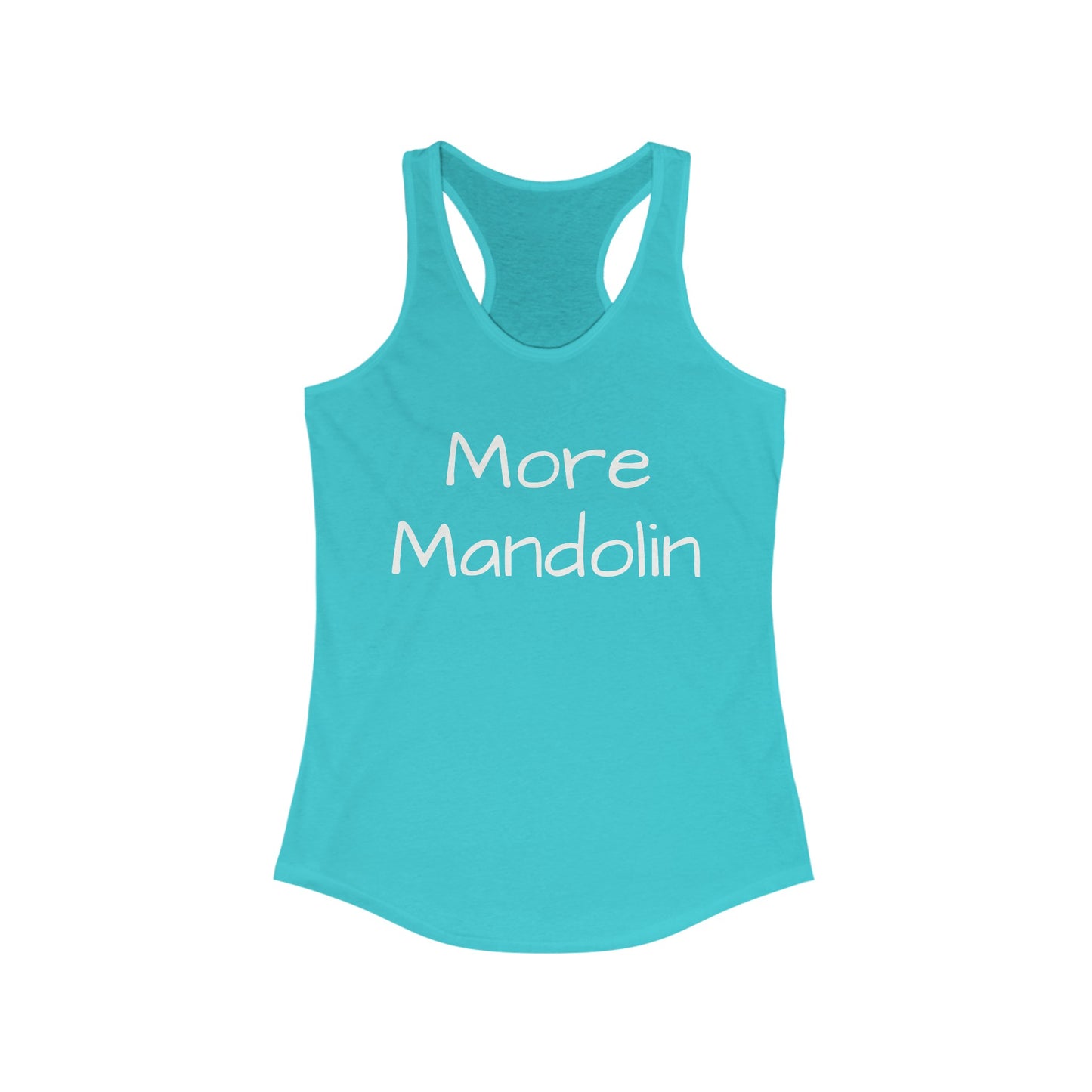 More Mandolin Racerback Tank Top, Bluegrass Tank Top, Music Lover Gift, Mandolin Player Gift, Festival Tank Top