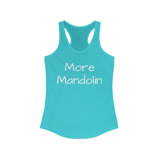 More Mandolin Racerback Tank Top, Bluegrass Tank Top, Music Lover Gift, Mandolin Player Gift, Festival Tank Top