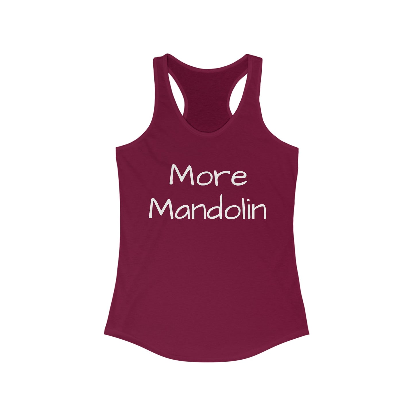 More Mandolin Racerback Tank Top, Bluegrass Tank Top, Music Lover Gift, Mandolin Player Gift, Festival Tank Top