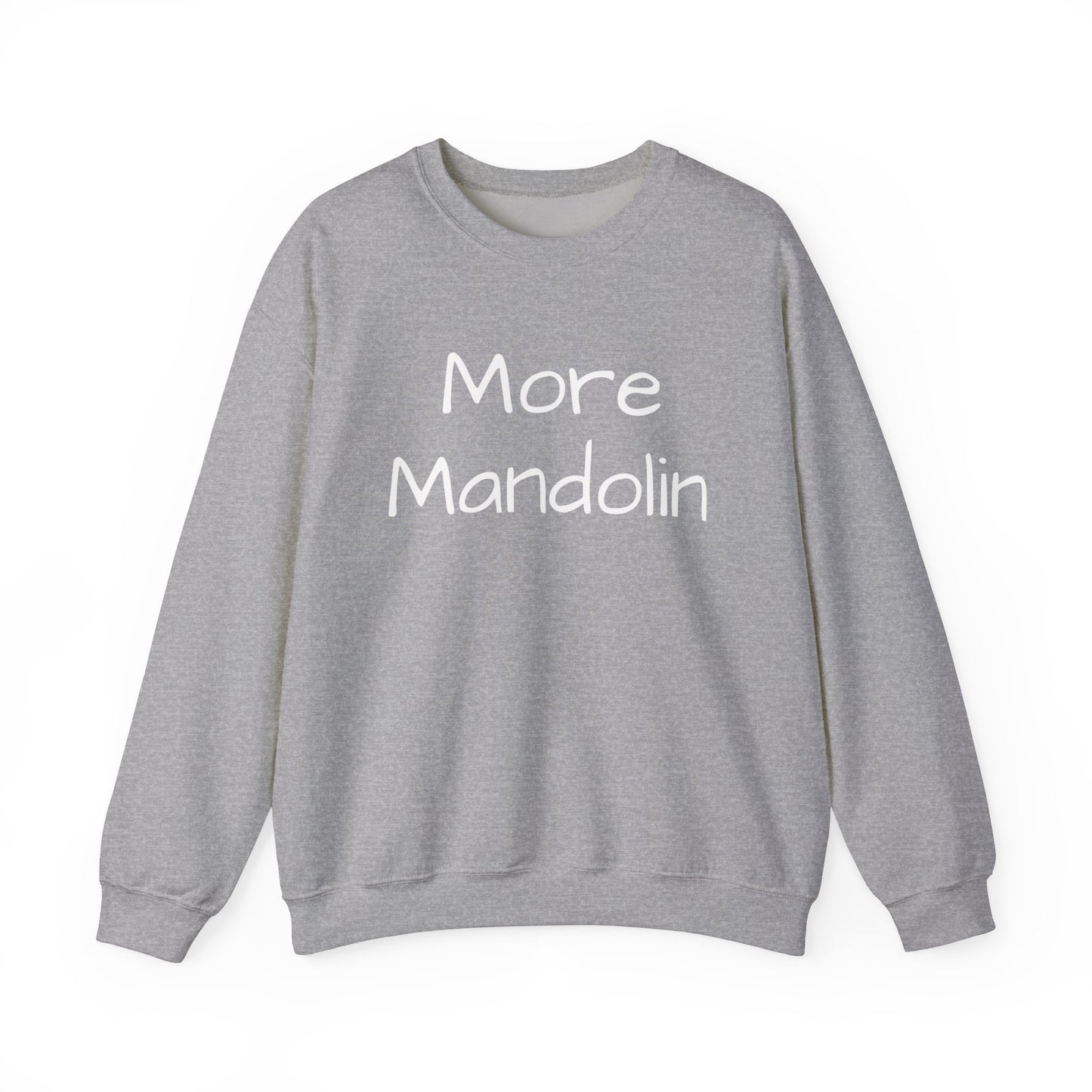 More Mandolin Unisex Heavy Blend™ Crewneck Sweatshirt, Mandolin Lover Gift, Music Lover Gift, Festival Shirt, Bluegrass Sweatshirt, Mandolin Player Gift