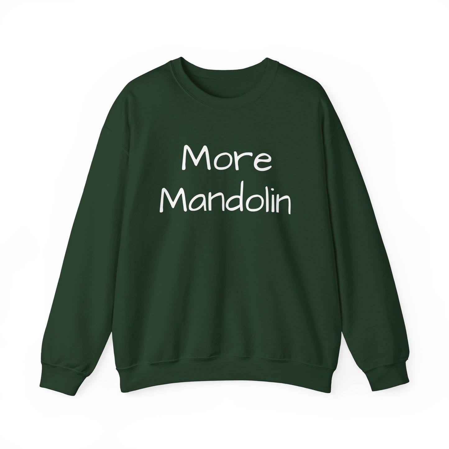 More Mandolin Unisex Heavy Blend™ Crewneck Sweatshirt, Mandolin Lover Gift, Music Lover Gift, Festival Shirt, Bluegrass Sweatshirt, Mandolin Player Gift