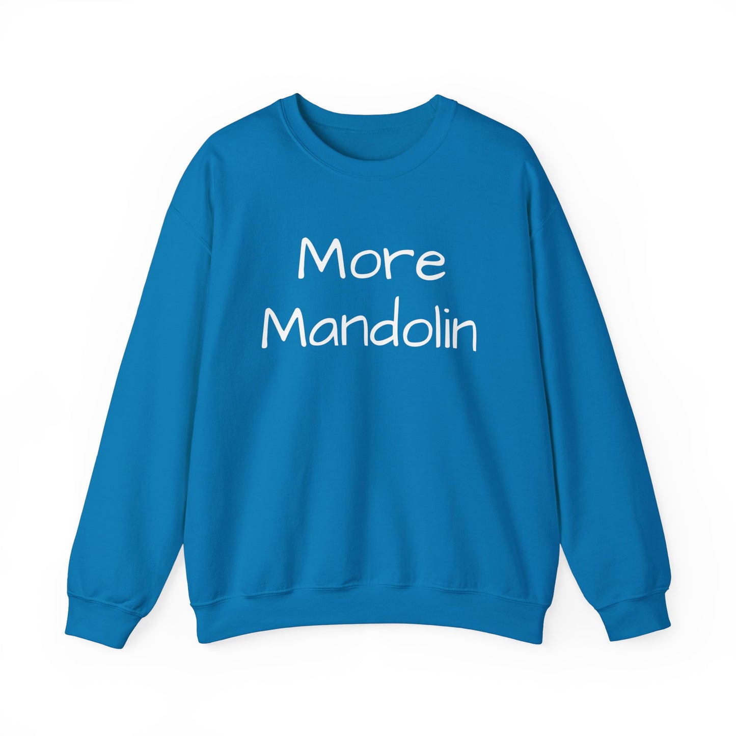More Mandolin Unisex Heavy Blend™ Crewneck Sweatshirt, Mandolin Lover Gift, Music Lover Gift, Festival Shirt, Bluegrass Sweatshirt, Mandolin Player Gift