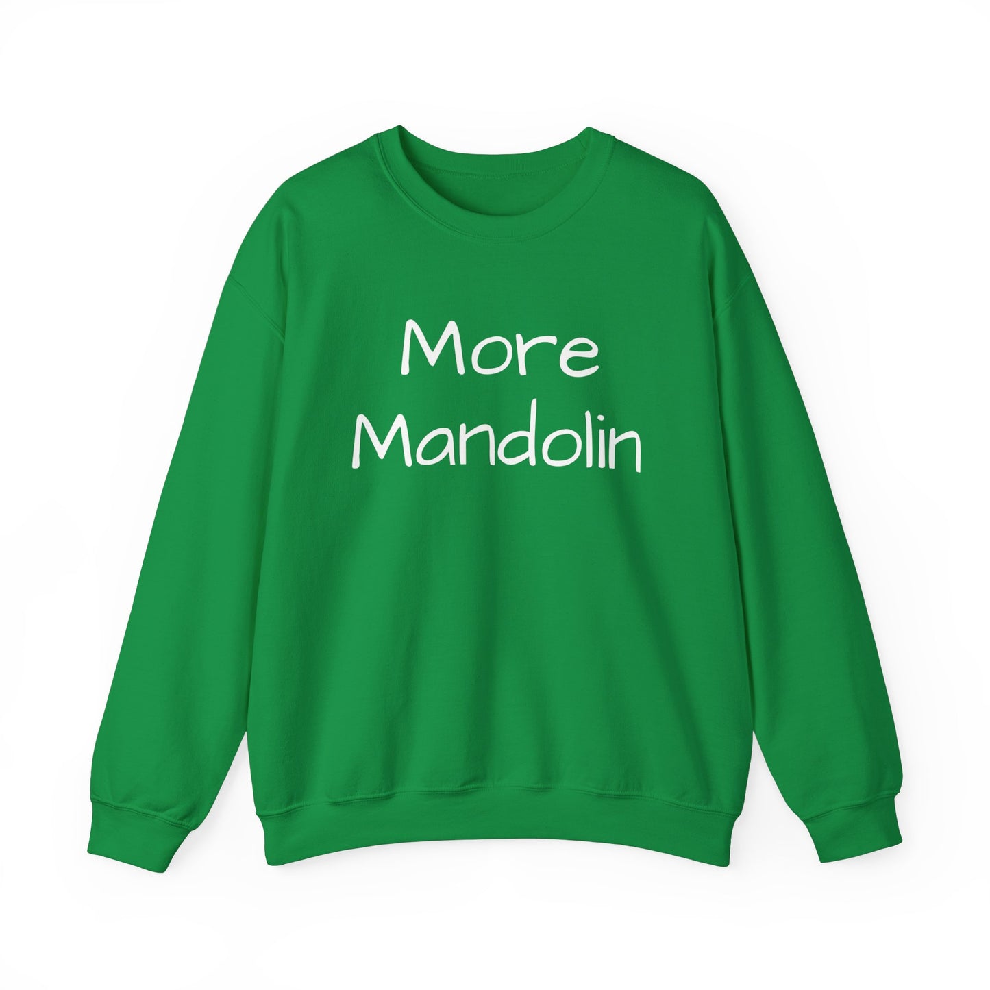 More Mandolin Unisex Heavy Blend™ Crewneck Sweatshirt, Mandolin Lover Gift, Music Lover Gift, Festival Shirt, Bluegrass Sweatshirt, Mandolin Player Gift