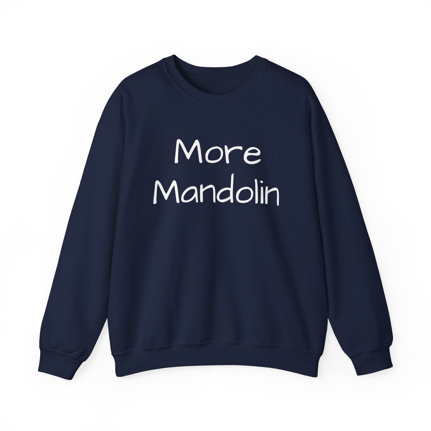More Mandolin Unisex Heavy Blend™ Crewneck Sweatshirt, Mandolin Lover Gift, Music Lover Gift, Festival Shirt, Bluegrass Sweatshirt, Mandolin Player Gift