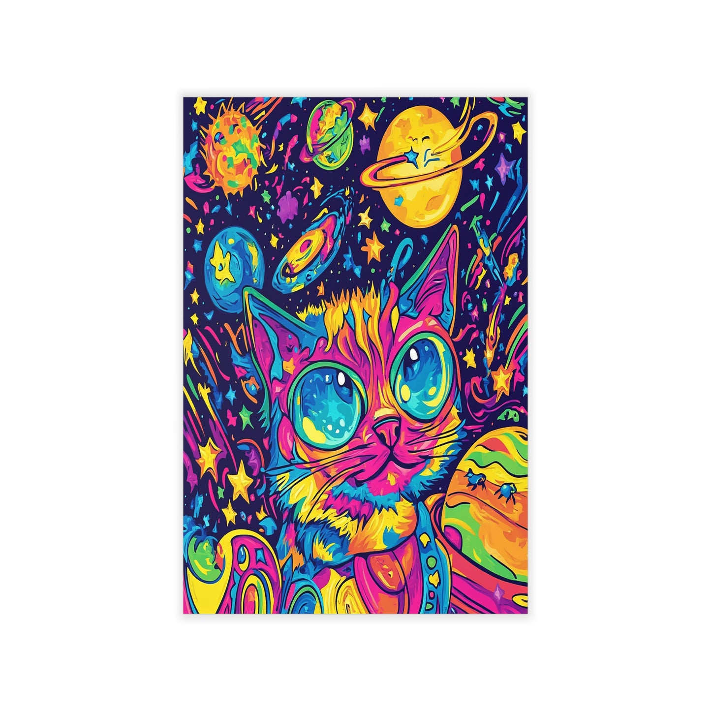 Planet Cat Wall Decal Sticker