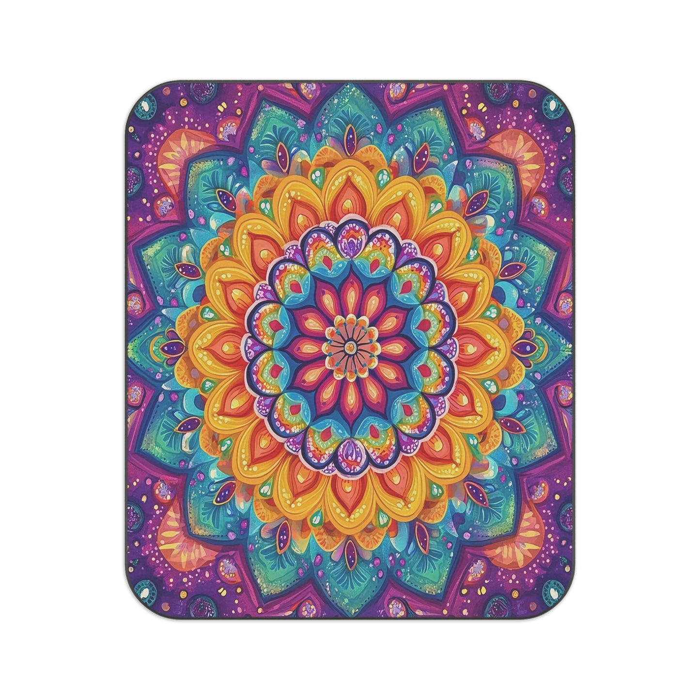 Psychedelic Mandala Picnic Blanket, Stadium Blanket