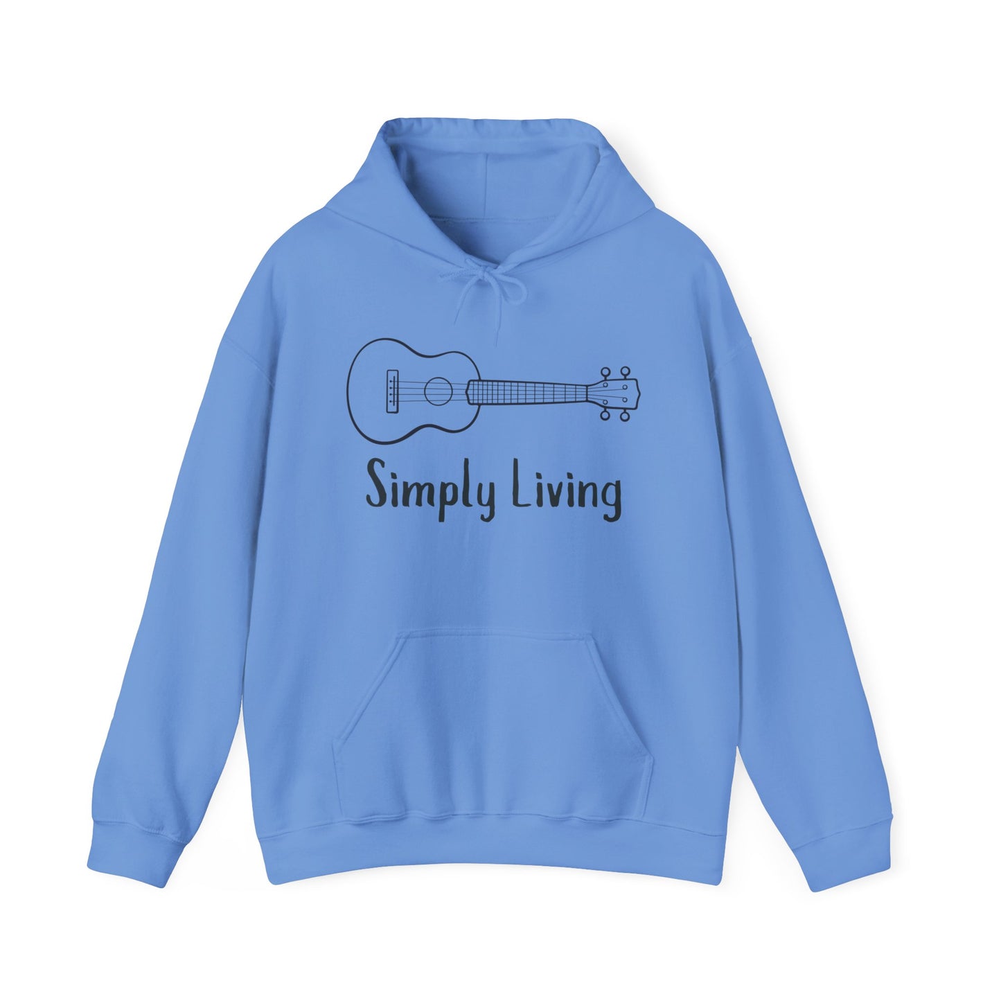 Simply Living Guitar Unisex Heavy Blend™ Hooded Sweatshirt, Music Lover Gift, Guitar Player Gift, Festival Hoodie