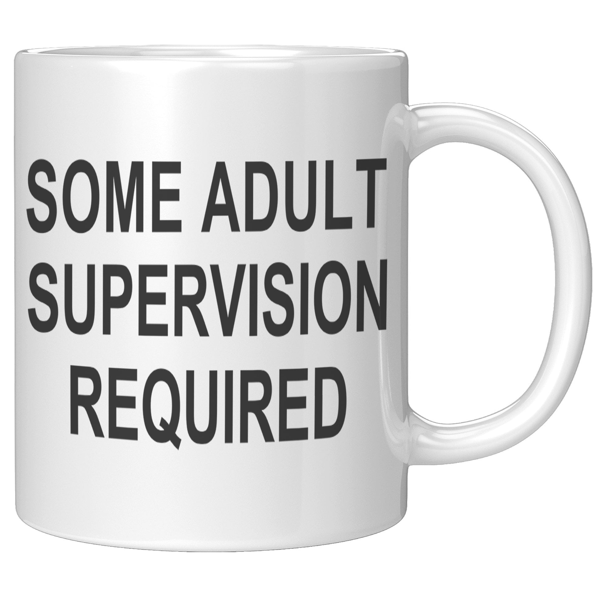 Some Adult Supervision Required 11oz Mug, Funny Mug, Witty Humor