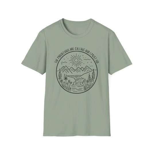 The Mountains Are Calling and I Must Go Shirt, Hiking Shirt, Mountain Shirt, Mountains Shirt, Camping Shirt, Nature Shirt, T-shirt