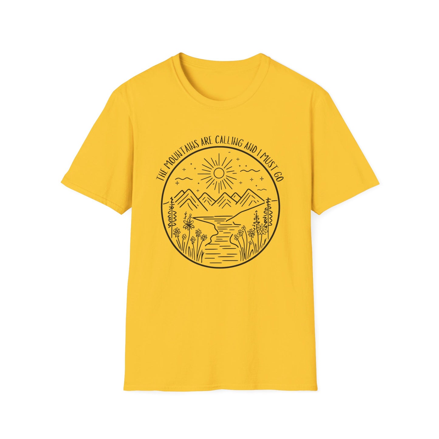 The Mountains Are Calling and I Must Go Shirt, Hiking Shirt, Mountain Shirt, Mountains Shirt, Camping Shirt, Nature Shirt, T-shirt