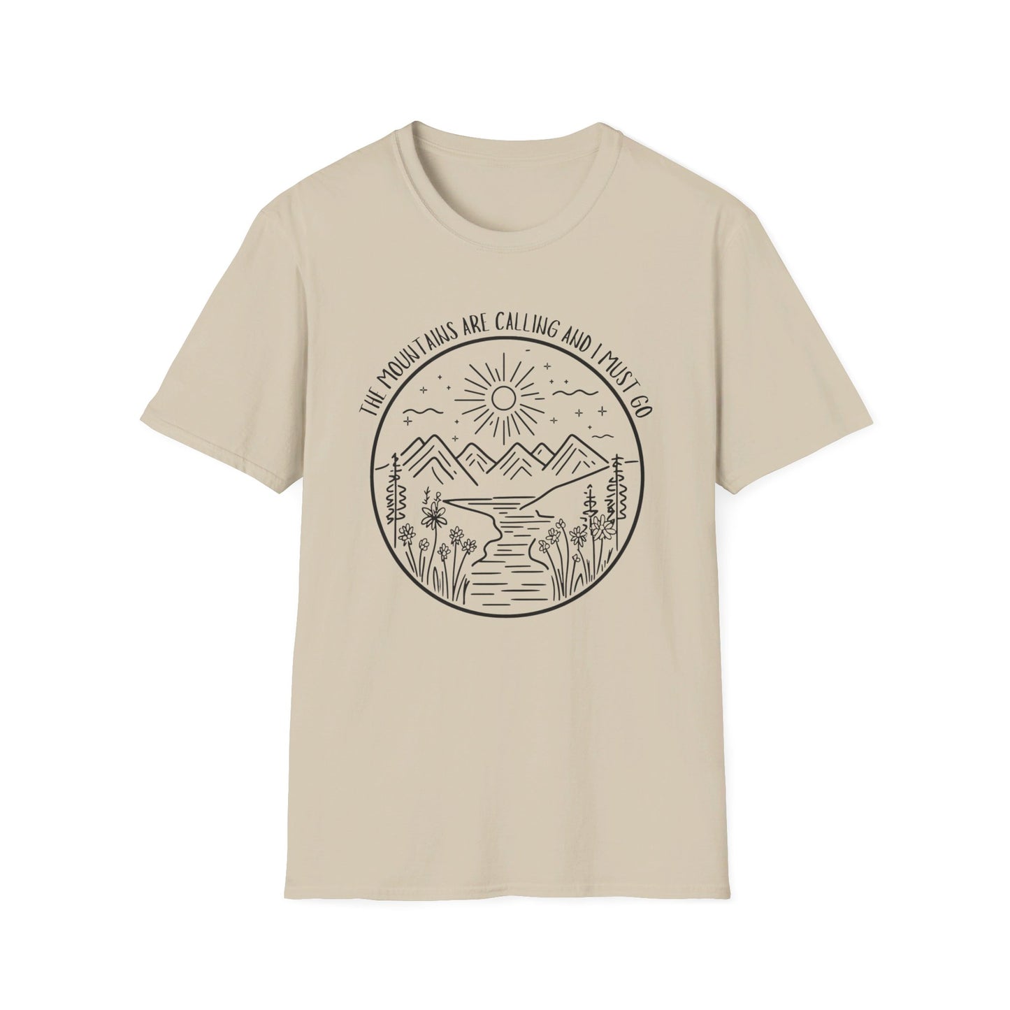 The Mountains Are Calling and I Must Go Shirt, Hiking Shirt, Mountain Shirt, Mountains Shirt, Camping Shirt, Nature Shirt, T-shirt