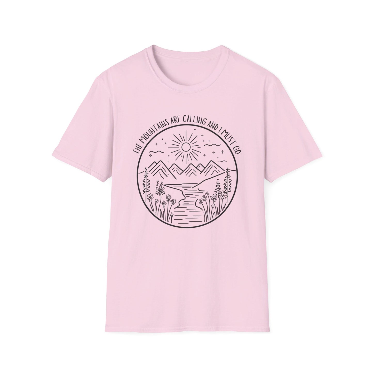The Mountains Are Calling and I Must Go Shirt, Hiking Shirt, Mountain Shirt, Mountains Shirt, Camping Shirt, Nature Shirt, T-shirt