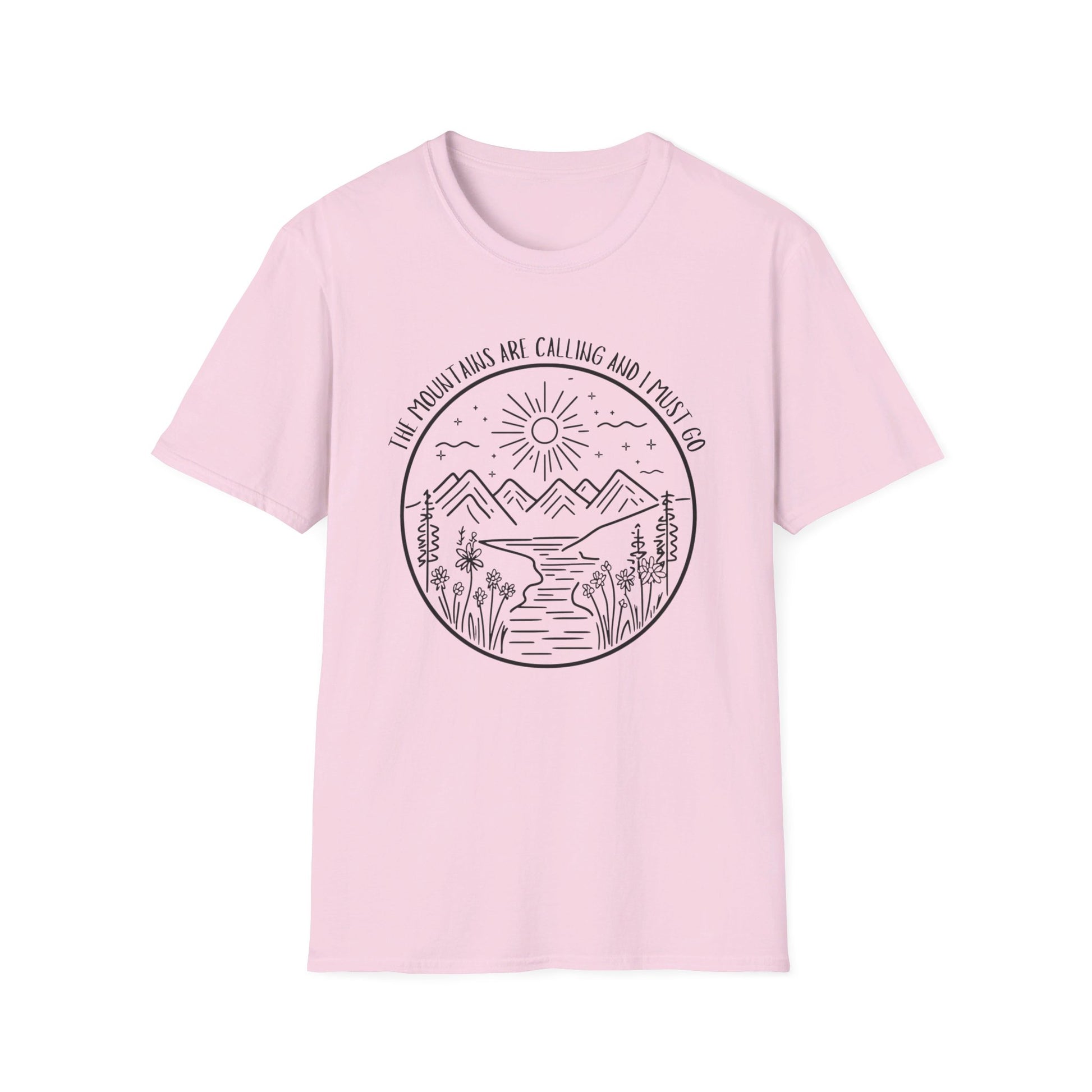 The Mountains Are Calling and I Must Go Shirt, Hiking Shirt, Mountain Shirt, Mountains Shirt, Camping Shirt, Nature Shirt, T-shirt