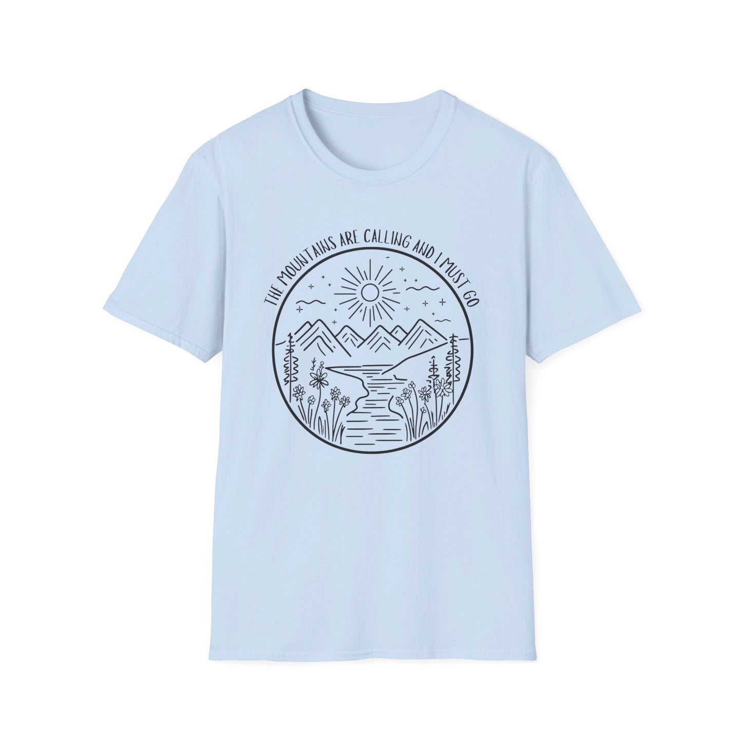 The Mountains Are Calling and I Must Go Shirt, Hiking Shirt, Mountain Shirt, Mountains Shirt, Camping Shirt, Nature Shirt, T-shirt