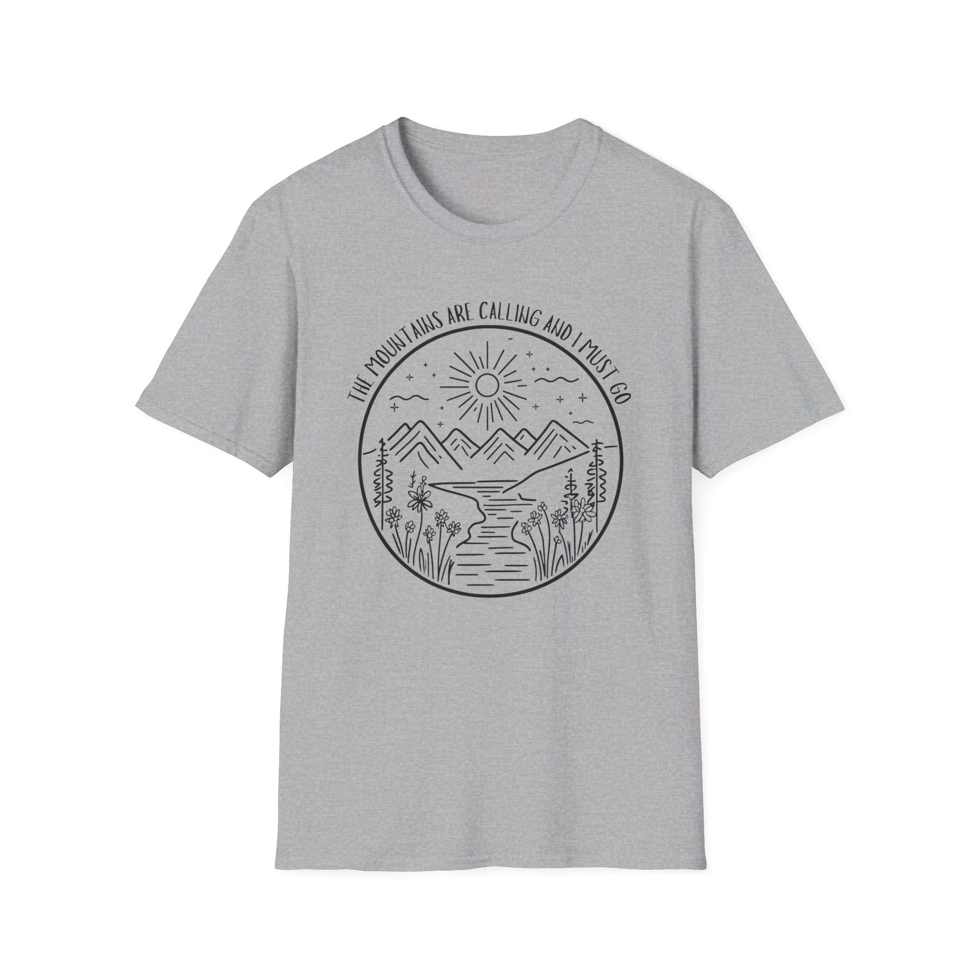 The Mountains Are Calling and I Must Go Shirt, Hiking Shirt, Mountain Shirt, Mountains Shirt, Camping Shirt, Nature Shirt, T-shirt