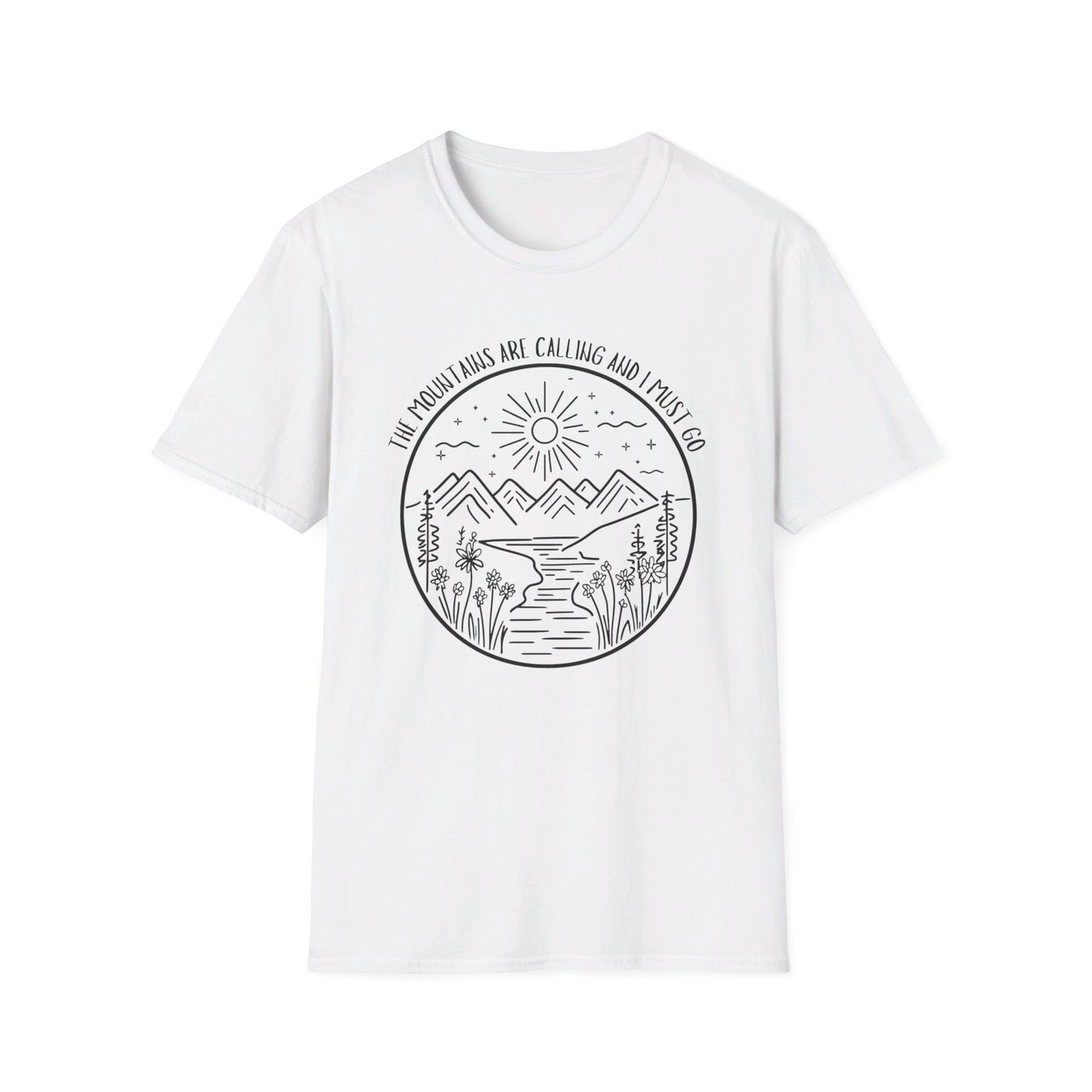 The Mountains Are Calling and I Must Go Shirt, Hiking Shirt, Mountain Shirt, Mountains Shirt, Camping Shirt, Nature Shirt, T-shirt