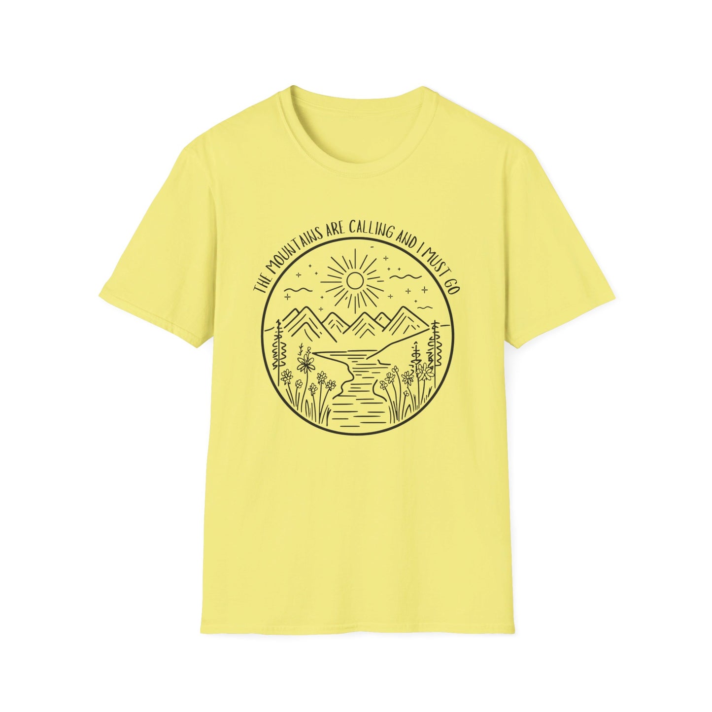 The Mountains Are Calling and I Must Go Shirt, Hiking Shirt, Mountain Shirt, Mountains Shirt, Camping Shirt, Nature Shirt, T-shirt